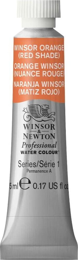 Winsor & Newton - Akvarelfarve - Winsor Orange - Red Shade 5 Ml