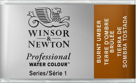Se Winsor & Newton - Akvarelfarve Pan - Burnt Umber hos Gucca.dk