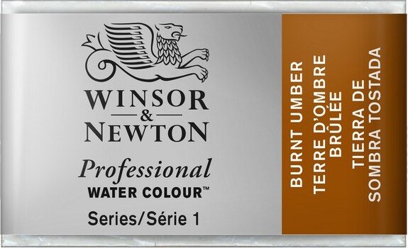 Winsor & Newton - Akvarelfarve Pan - Burnt Umber