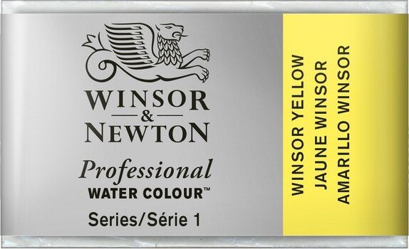 Winsor & Newton - Akvarelfarve 1/2 Pan - Winsor Yellow