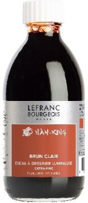 Lefranc Bourgeois - Waterproof Ink Nk 250 Ml - Brun Clair - Blæk