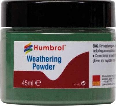 Se Humbrol - Weathering Powder - Oxideret Grøn 45 Ml hos Gucca.dk