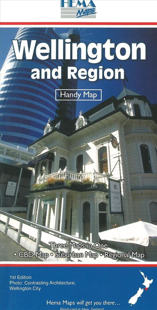 Billede af Wellington And Region - Hema Maps - English Book
