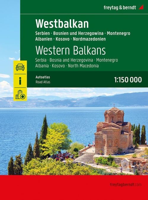 Freytag & Berndt - Western Balkans Road Atlas - 1:150 000 - English book