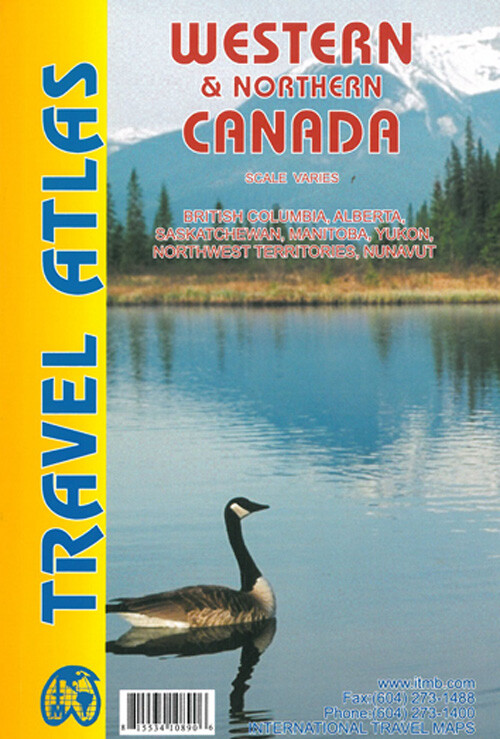 Western & Northern Canada Travel Atlas - Itm Publications - English Book