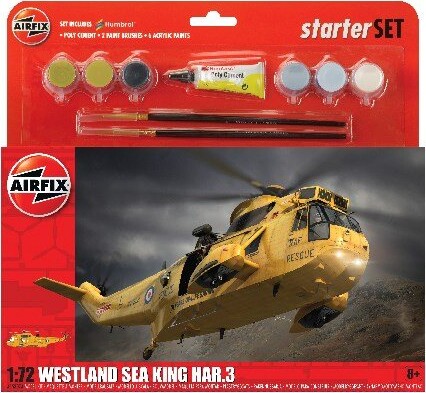 Se Airfix - Westland Sea King Helikopter Byggesæt Inkl. Maling - 1:72 - A55307a hos Gucca.dk
