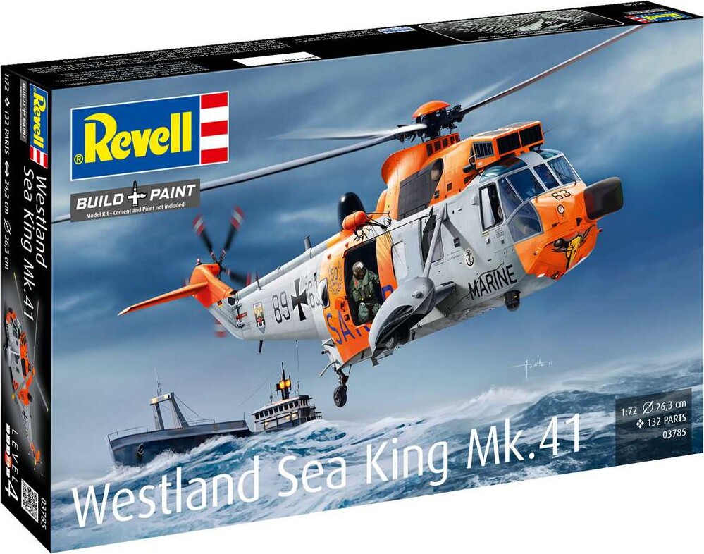 Revell - Westland Sea King Mk. 41 Model Byggesæt - 1:72 - 03785
