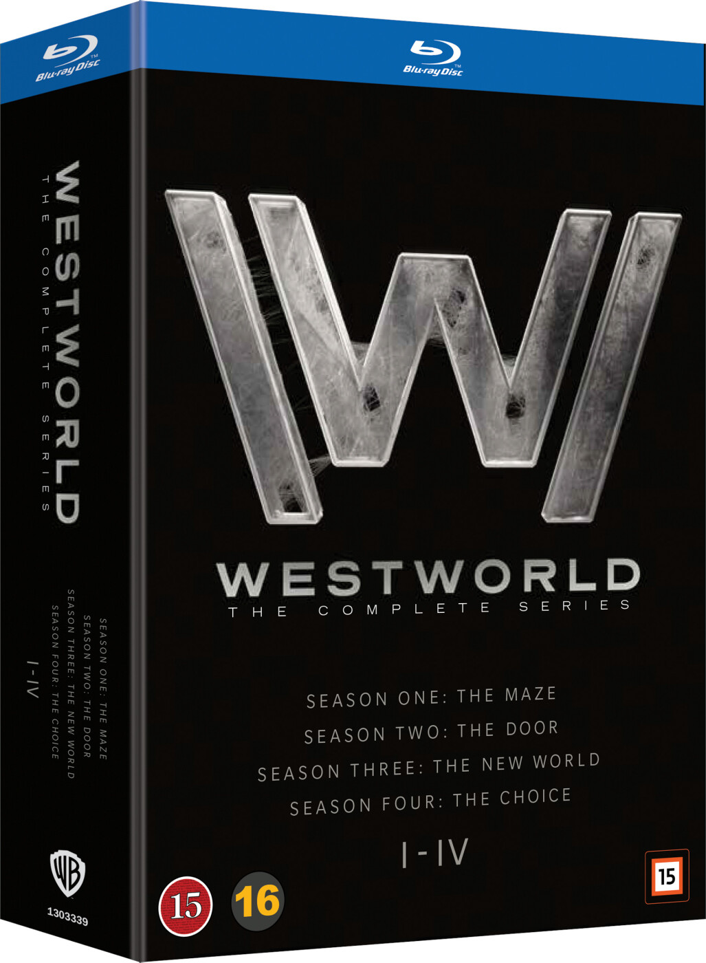Westworld - Sæson 1-4 - Blu-Ray - Tv-serie