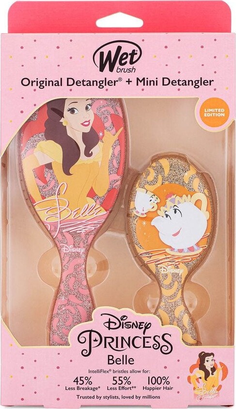 Billede af Wet Brush - Disney Princess Kit Original Detangler + Mini Børste Belle