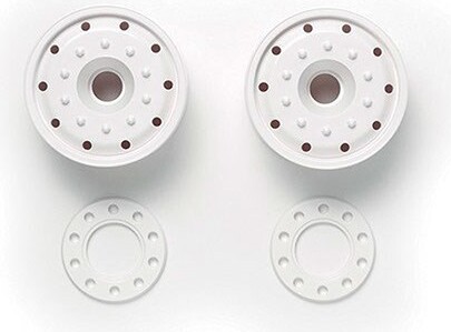 Wheels (30mm Width/ball Bearing) White - 56544 - Tamiya