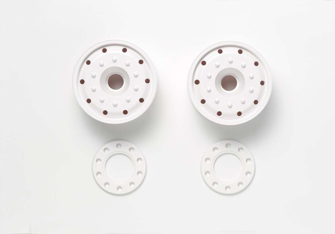 Wheels (30mm Width/ball Bearing) White - 56544 - Tamiya