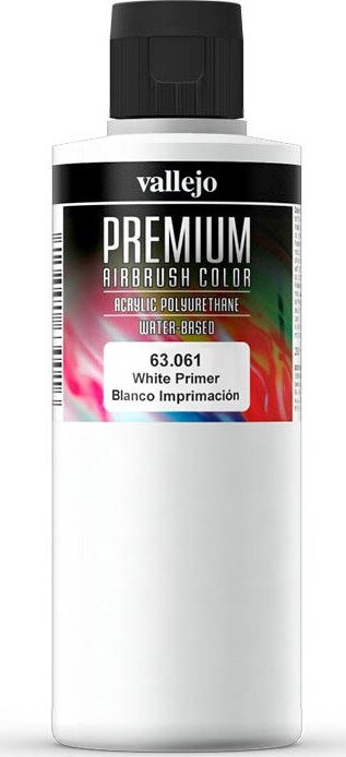 Vallejo - Premium Airbrush Primer - White 200 Ml