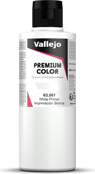 Vallejo - Premium Airbrush Primer - White 200 Ml
