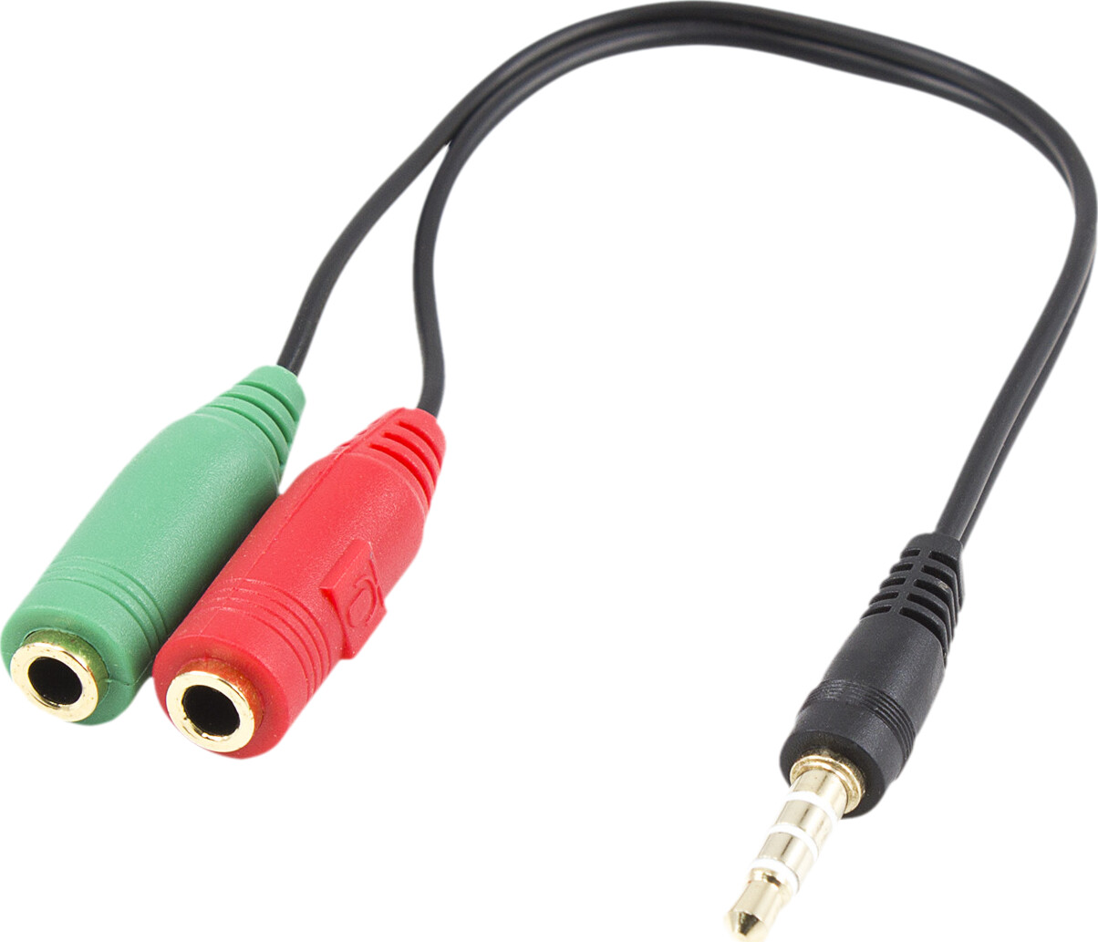 Shark - Minijack Headset Mikrofon Adapter Kabel | tilbud og på Gucca.dk