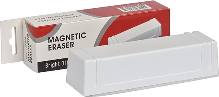 Tavlevisker til whiteboard, magnetisk, hvid