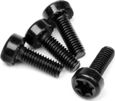 Billede af Wide Cap Head Torx Screw M4x12mm (4pcs) - Hp15455 - Hpi Racing