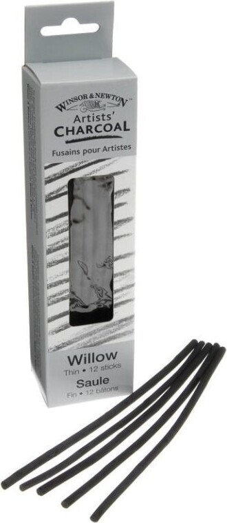 Winsor & Newton - Tegnekul - Charcoal Willow Thin - 12 Stk.