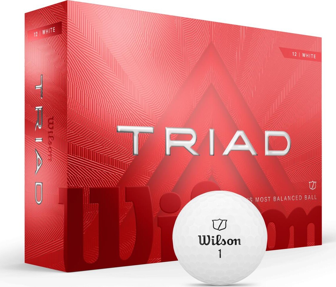 Wilson - 2025 Triad Golf Balls - White - 12 Pack