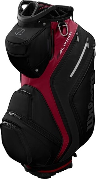 Wilson - Alpine Cart Bag With Embroidery - Black/red