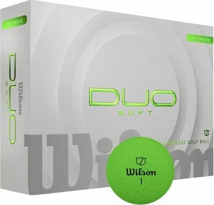 Wilson - Duo Soft Golf Ball - Green - 12 Balls