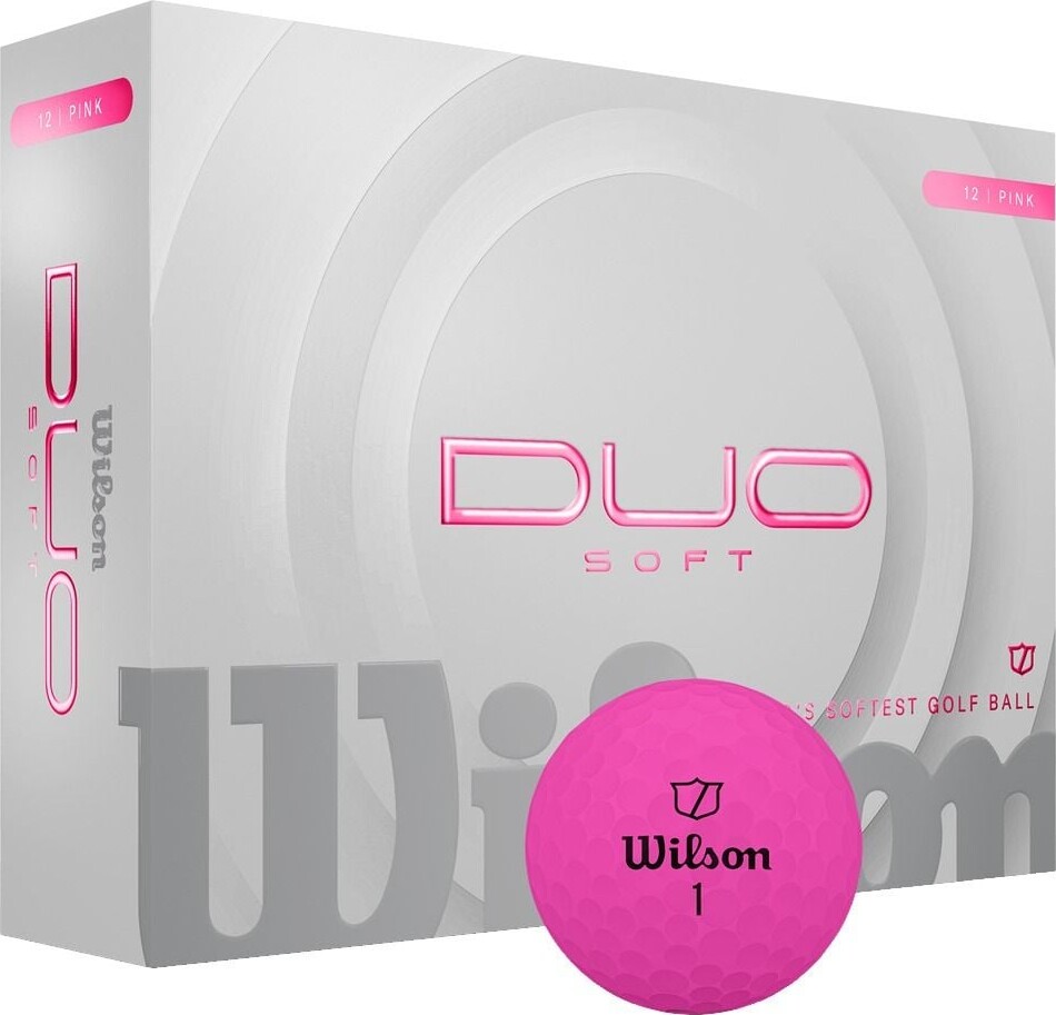 Wilson - Duo Soft Golf Bolde Pink 12-bolde