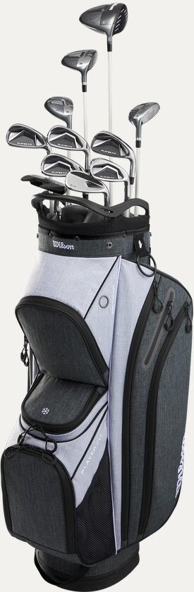 Wilson Staff Player Fit Dame Golfsæt - Grey/White - Højre - DR, FW, 4H, 5H, 6-9, PW, SW, Putter - Wilson PlayerFit Dame Grafit