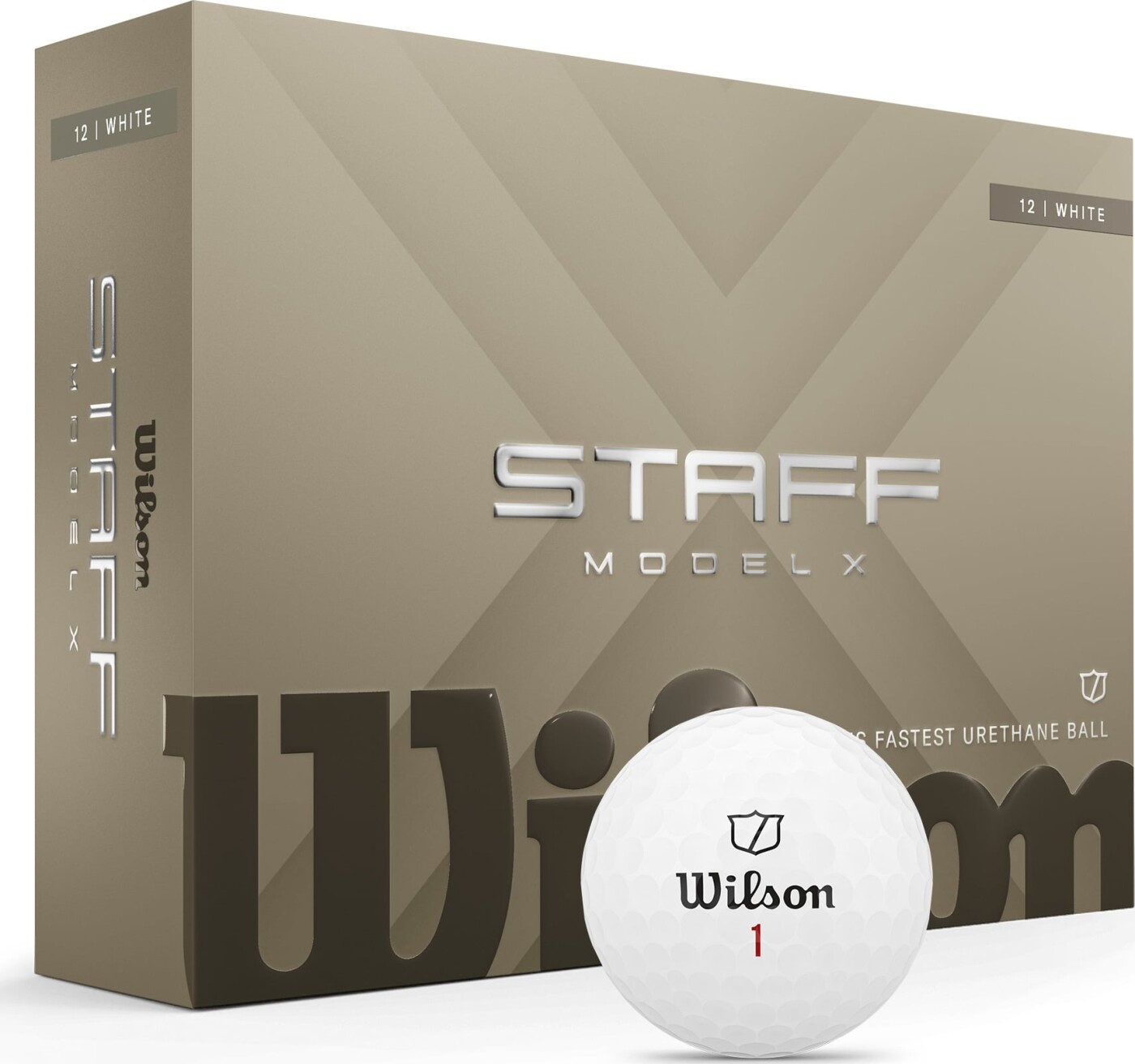 Wilson - Staff Model X Golfbolde Hvid (12 Stk.) - Tour-performance Med Maksimal Længde Og Spin