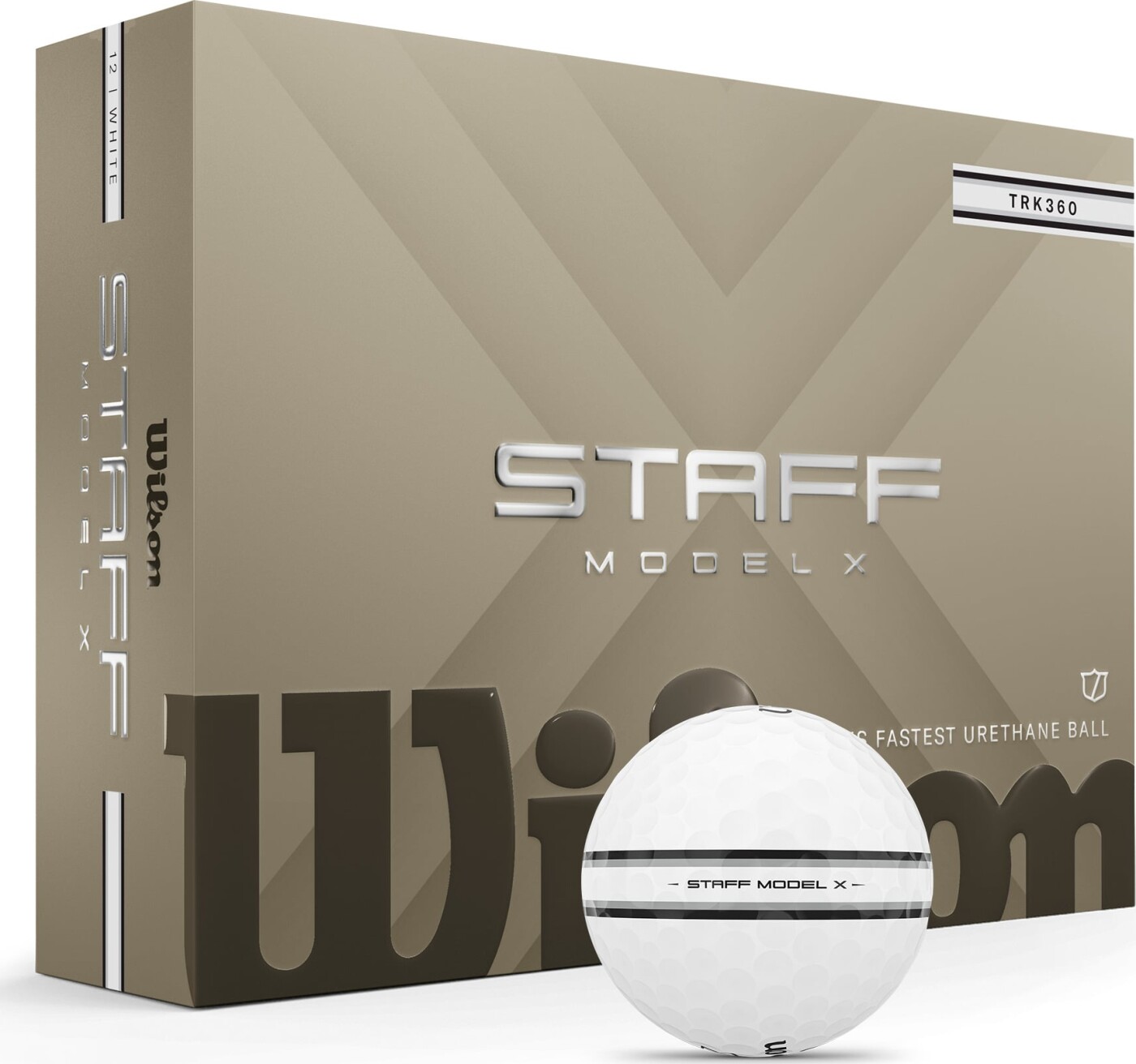 Wilson - Staff Model X Trk360 Golfbolde (12 Stk.) - Tour-performance Med Alignment Og Maksimal