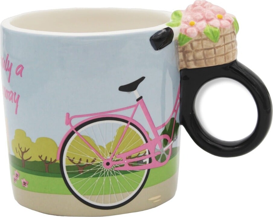 Winkee - City Bike Mug - Pink, Blue, Green