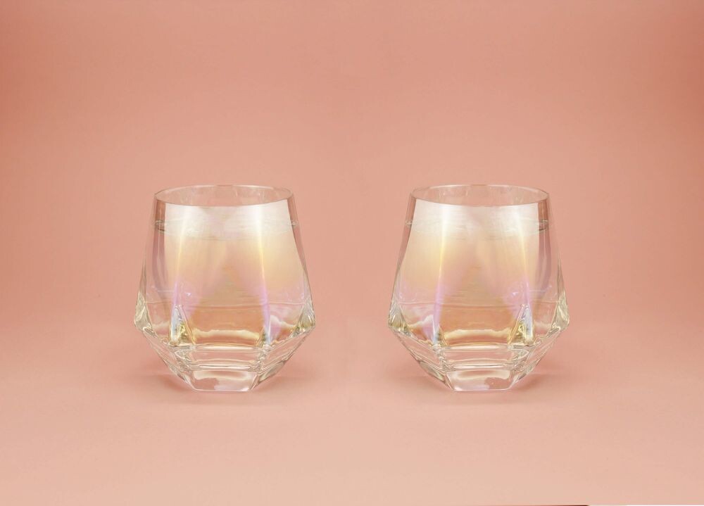 Winkee - Diamond Glasses Set Of 2 - Glas