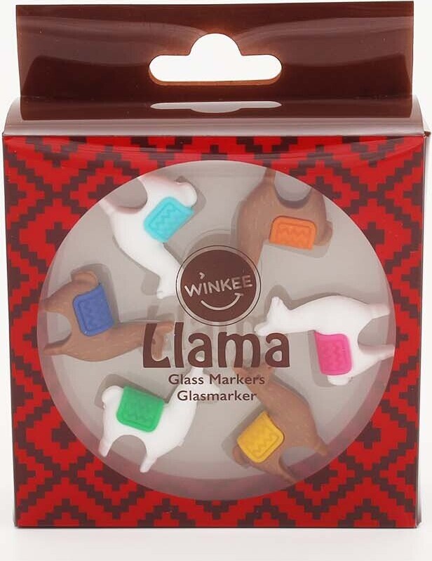 Winkee - Drinks Markører - Llama Glass Markers