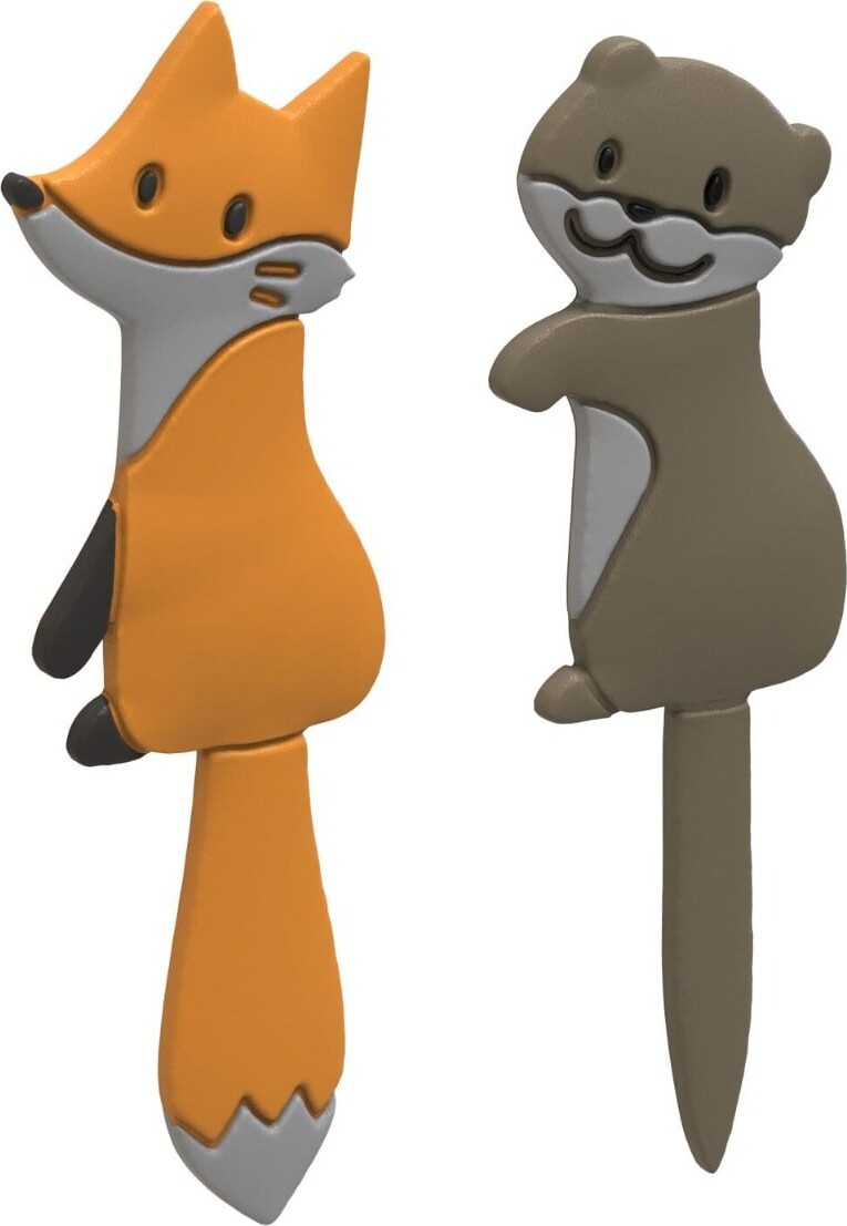 Winkee - Magnetic Hooks - Otter And Fox
