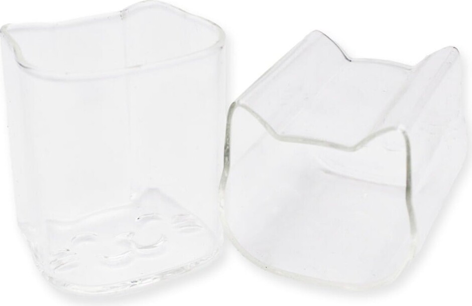 Winkee - Shot Glass Cat Set Of 2 - Clear