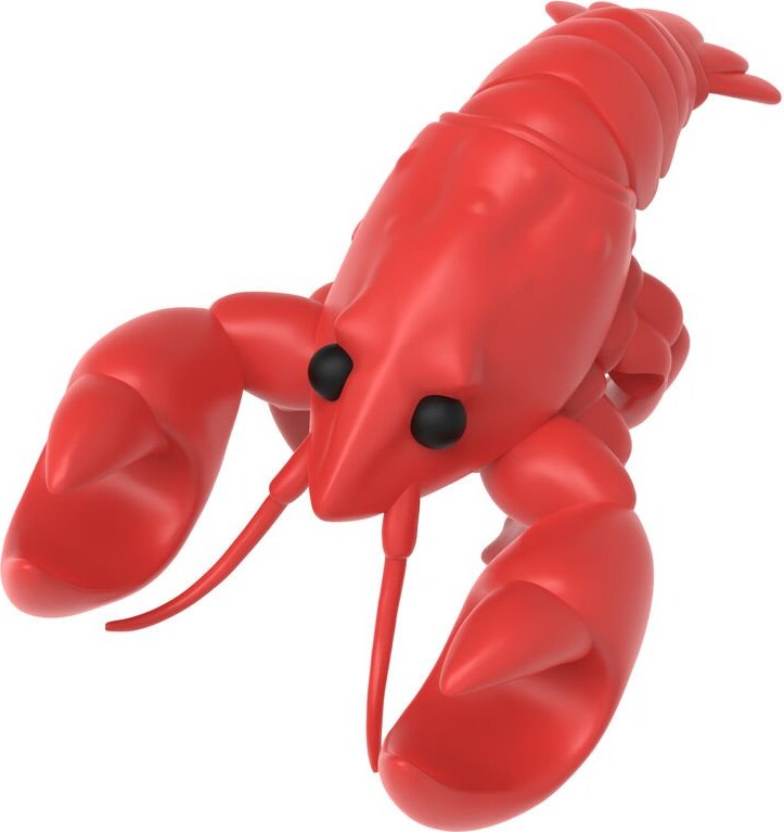 Winkee - Ske- Og Grydelågsholder Larry Lobster - Red