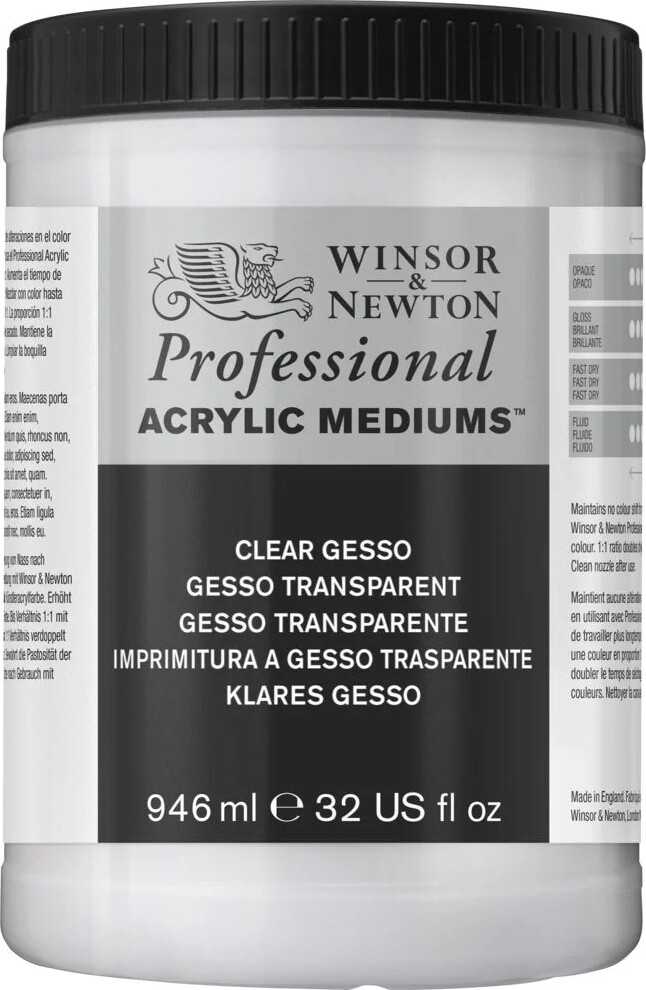 Winsor & Newton - Clear Gesso 946 Ml