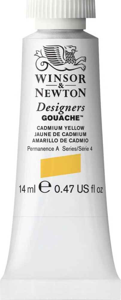 Winsor & Newton - Designers Gouache Maling - Cadmium Yellow 14 Ml