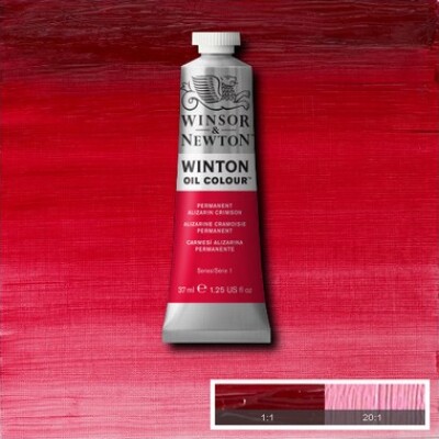 Se Winsor & Newton - Winton Oil Colour 37 Ml - Permanent Alizarin Crimson 468 hos Gucca.dk
