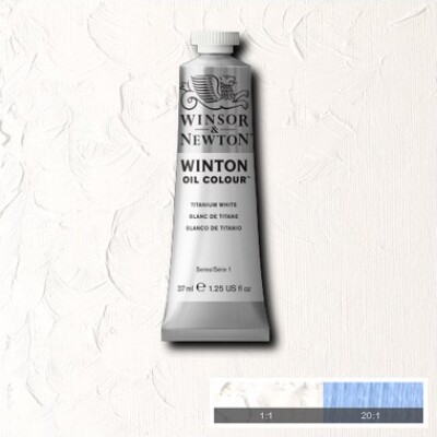 Se Winsor & Newton - Winton Oil Colour 37 Ml - Titanium White 644 hos Gucca.dk