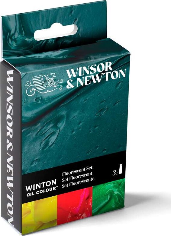 Winsor & Newton - Winton Oil Colour Set 3x37 Ml - Fluorescent