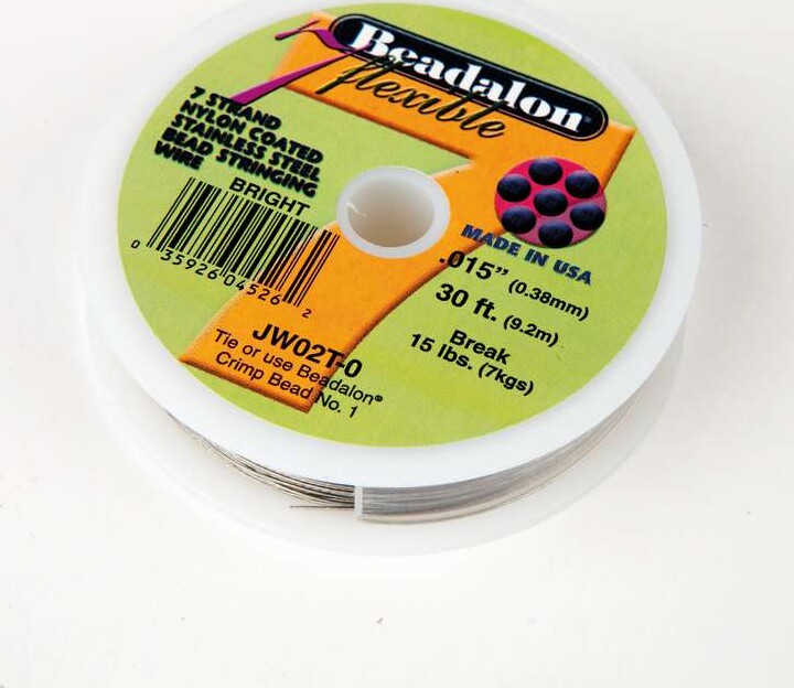Wiretråd 7 Tråds 0,38mm 9,2m Sølv - Jw02t-0 - Beadalon
