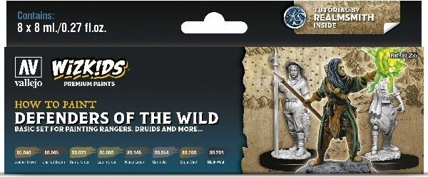 Vallejo - Wizkids Maling Sæt - Defenders Of The Wild - 8x8 Ml