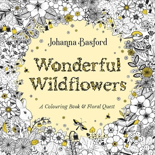 Wonderful Wildflowers: A Colouring Book & Floral Quest - Johanna Basford - English Book