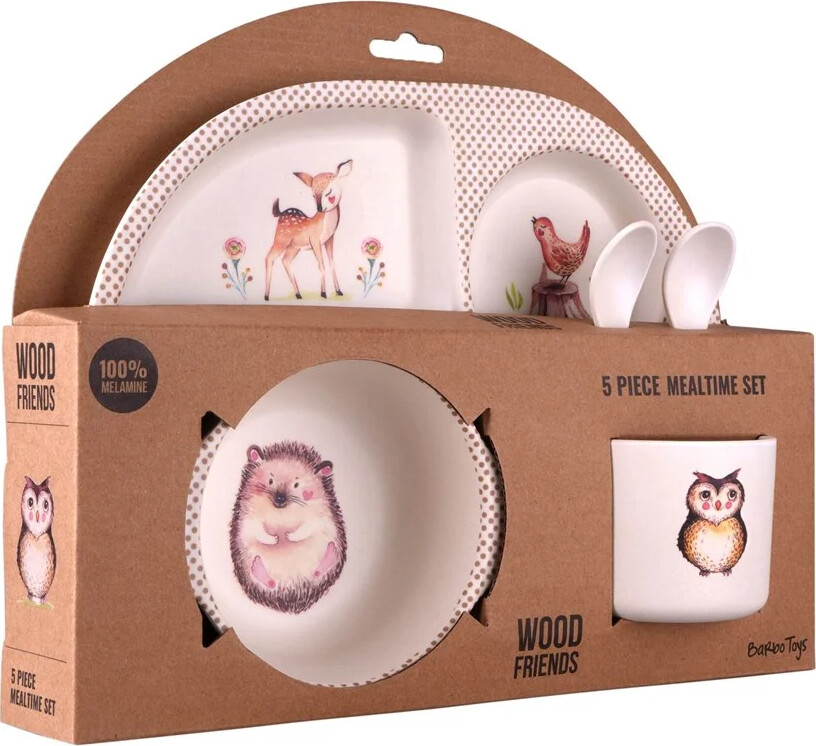 Spisesæt Til Børn - Skovens Dyr