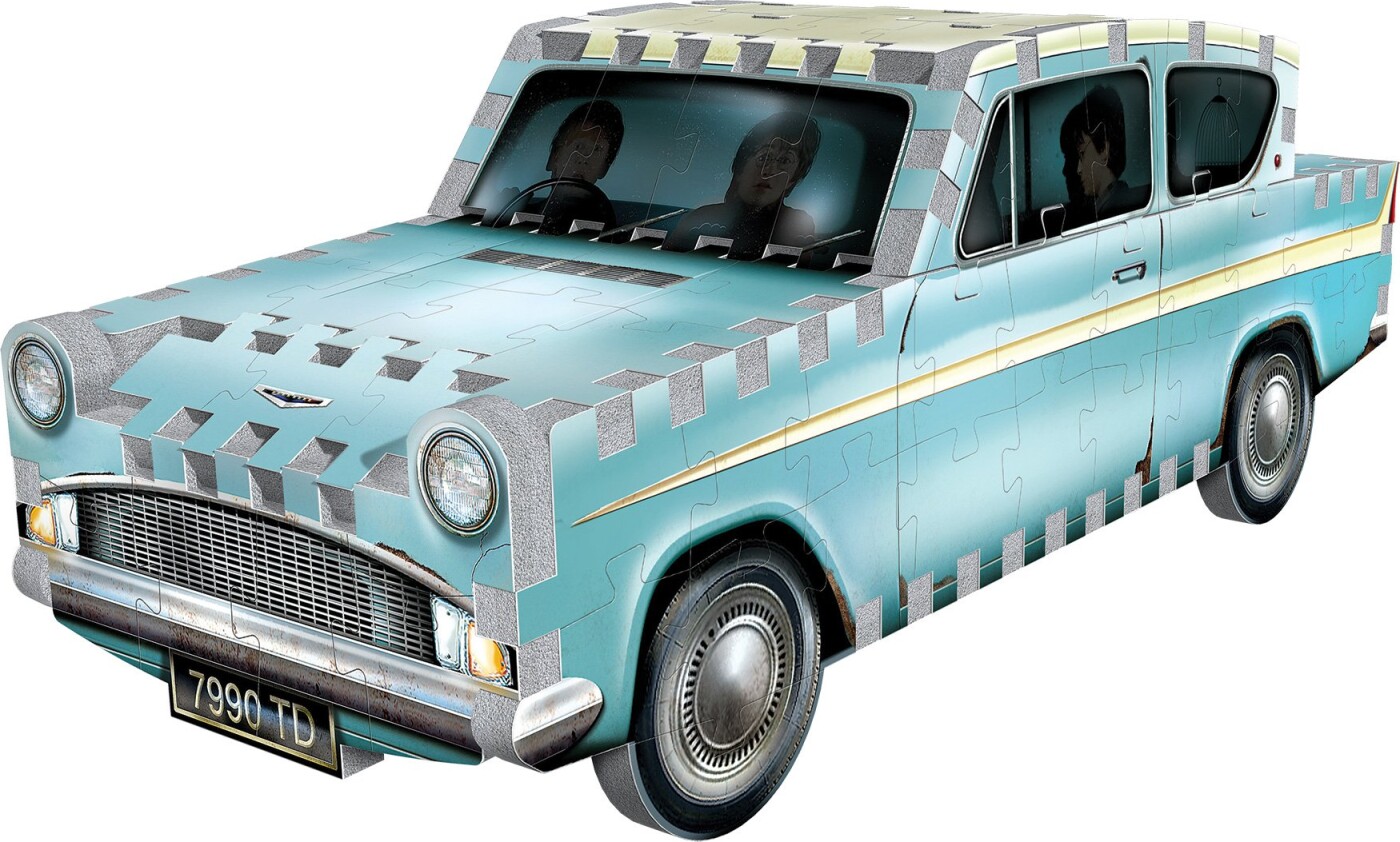 Harry Potter 3d Puslespil - Flyvende Ford Anglia - 130 Brikker - Wrebbit 3d