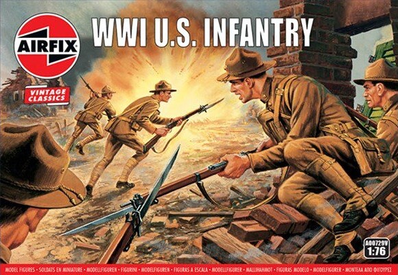 Billede af Airfix - Ww1 U.s. Infantry - Vintage Classics - 1:76 - A00729v