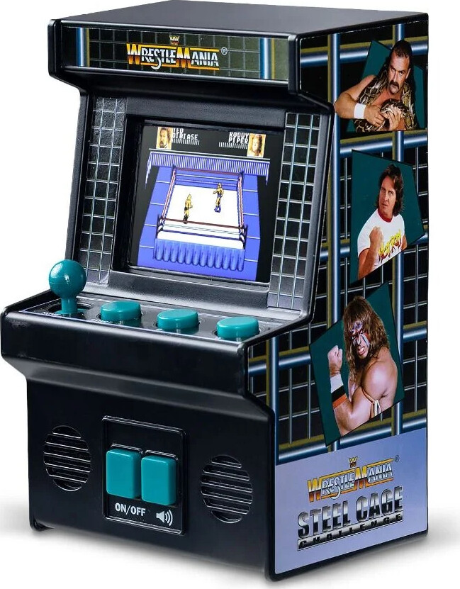 Basic Fun bærbar retro spillekonsol Arcade Wrestle Mania Wrestling Zapasy (09691)