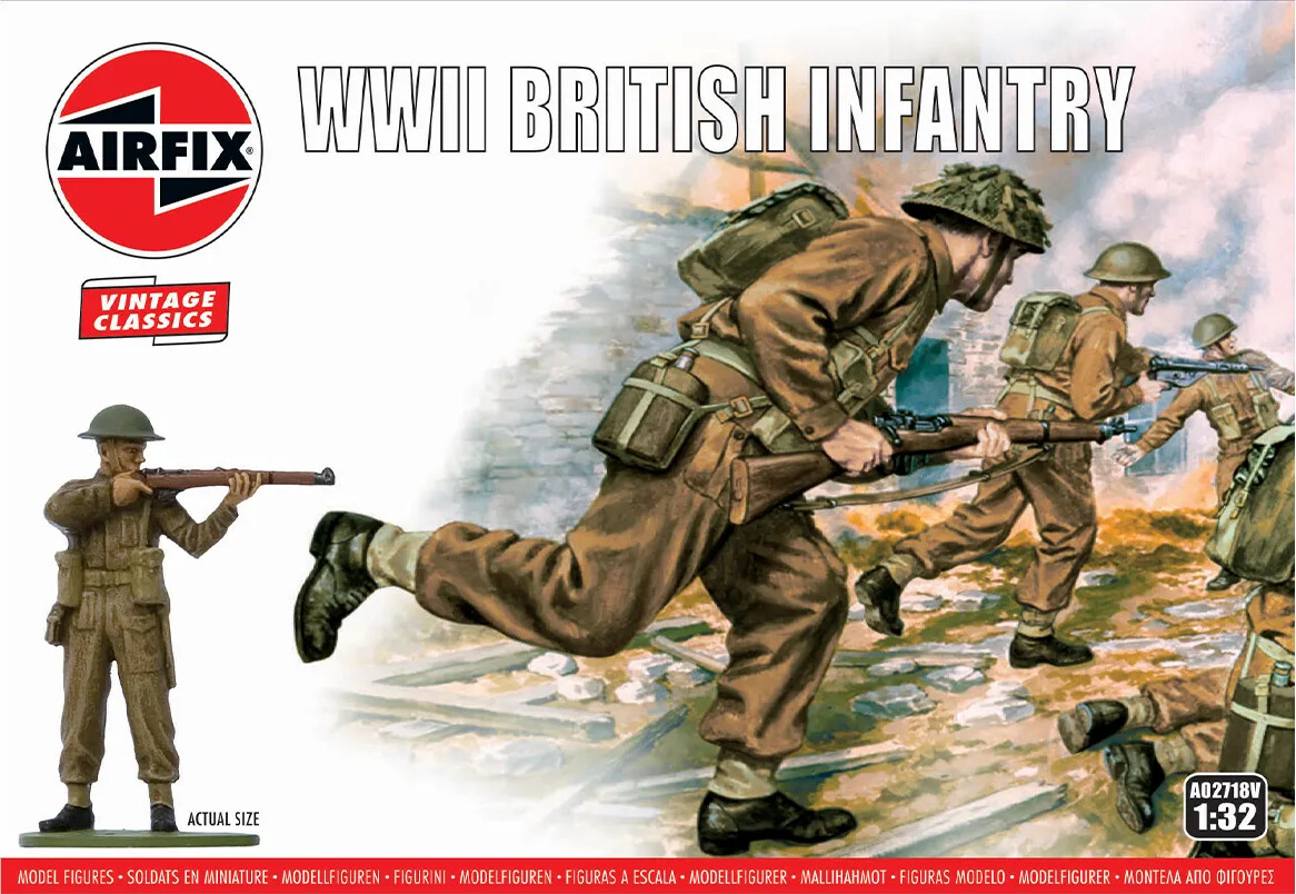 Se Airfix - Wwii British Infantry Model Figurer - Vintage Classics - 1:32 - A02702v hos Gucca.dk