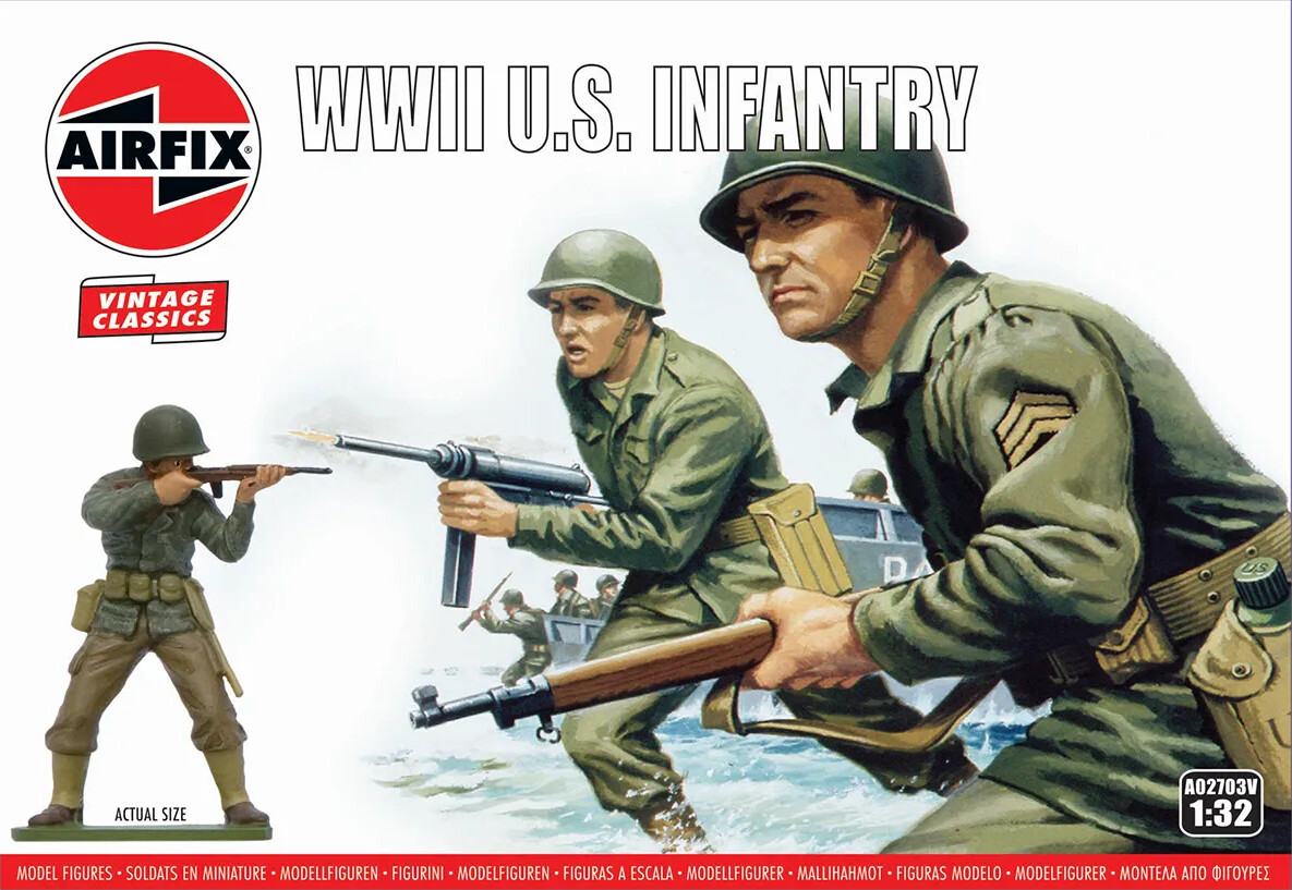 Billede af Airfix - Wwii U.s. Infantry Model Figurer - Vintage Classics - 1:32 - A02703v