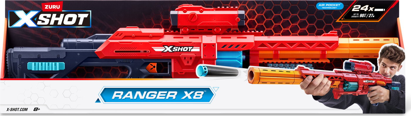 Zuru X Shot - Gun - Ranger X8 - 24 Skud