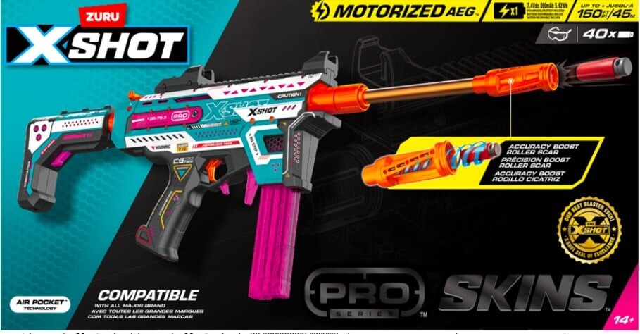 Zuru X-shot - Motorized Pro Blaster Gun Inkl. 40 Skud